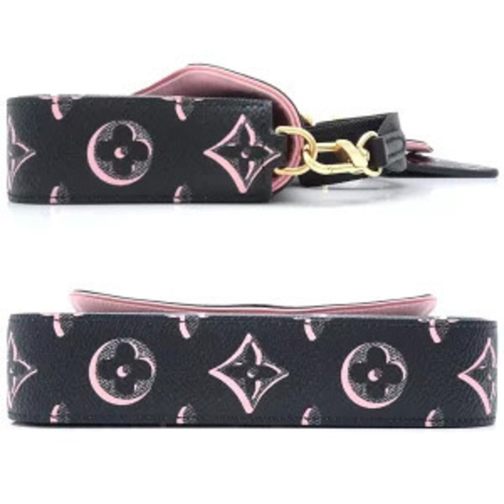 Louis Vuitton Felicie Multipochette Noir Black Shoulder Pink Monogram Bag